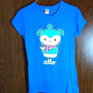 Tee Fury S blue with allo print T shirt